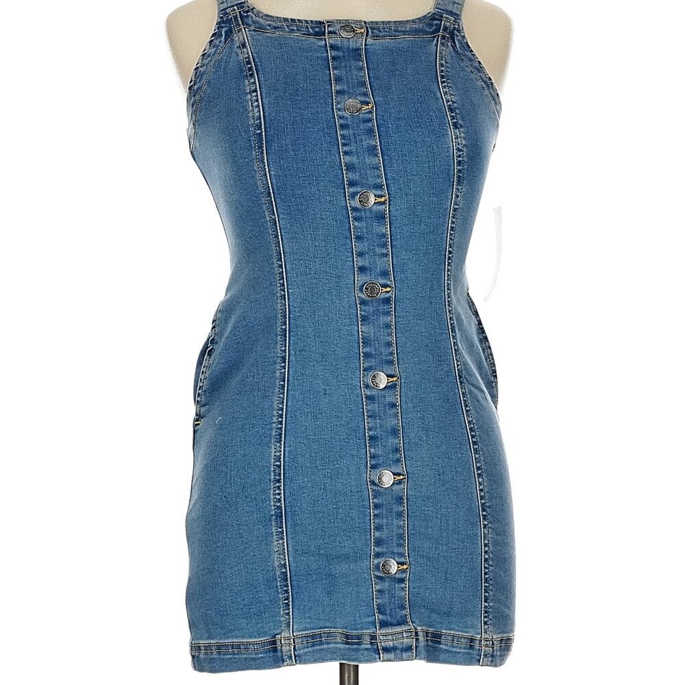 Colorful Planet Denim Dress